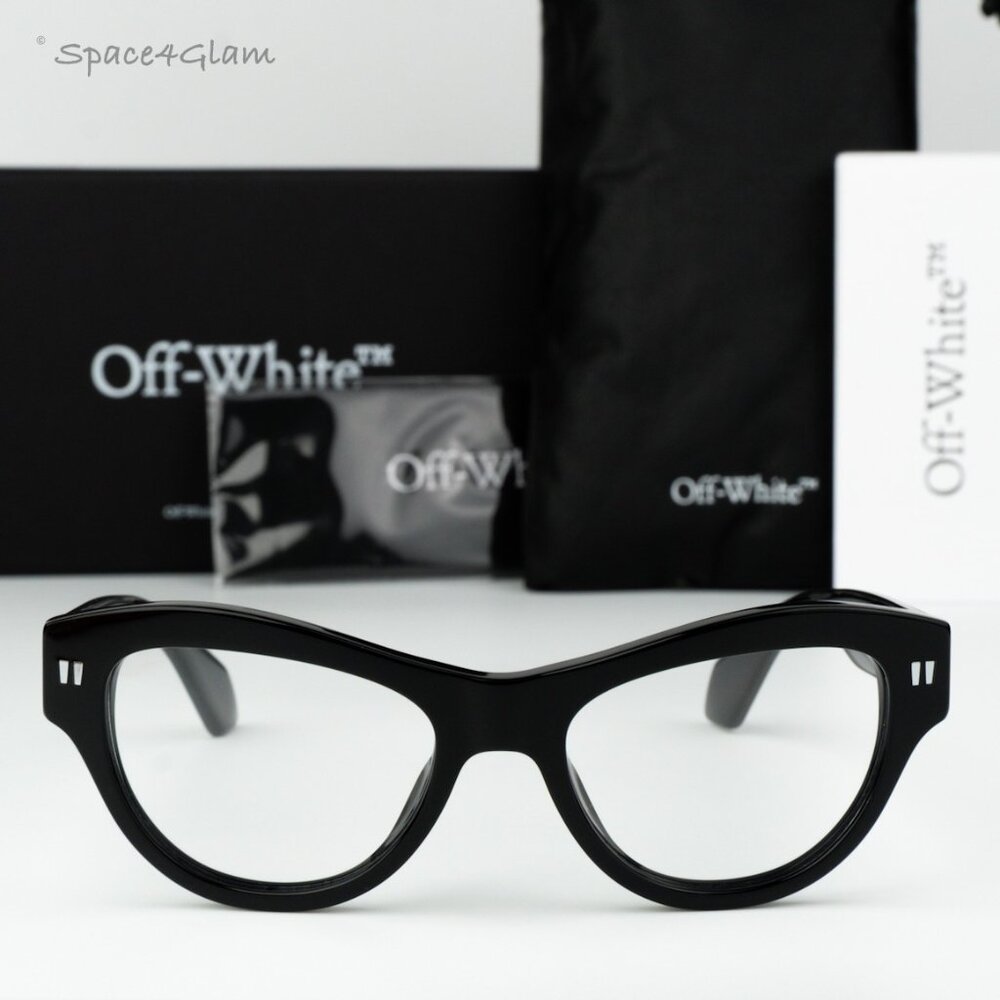 Off-White Men Eyeglasses Black Square OERJ076 STYLE 76 1000 NEW AUTHENTIC